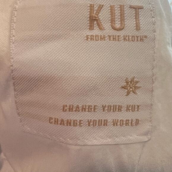 Kut From the Kloth High Rise Denim Shorts White size 12 - Picture 8 of 8